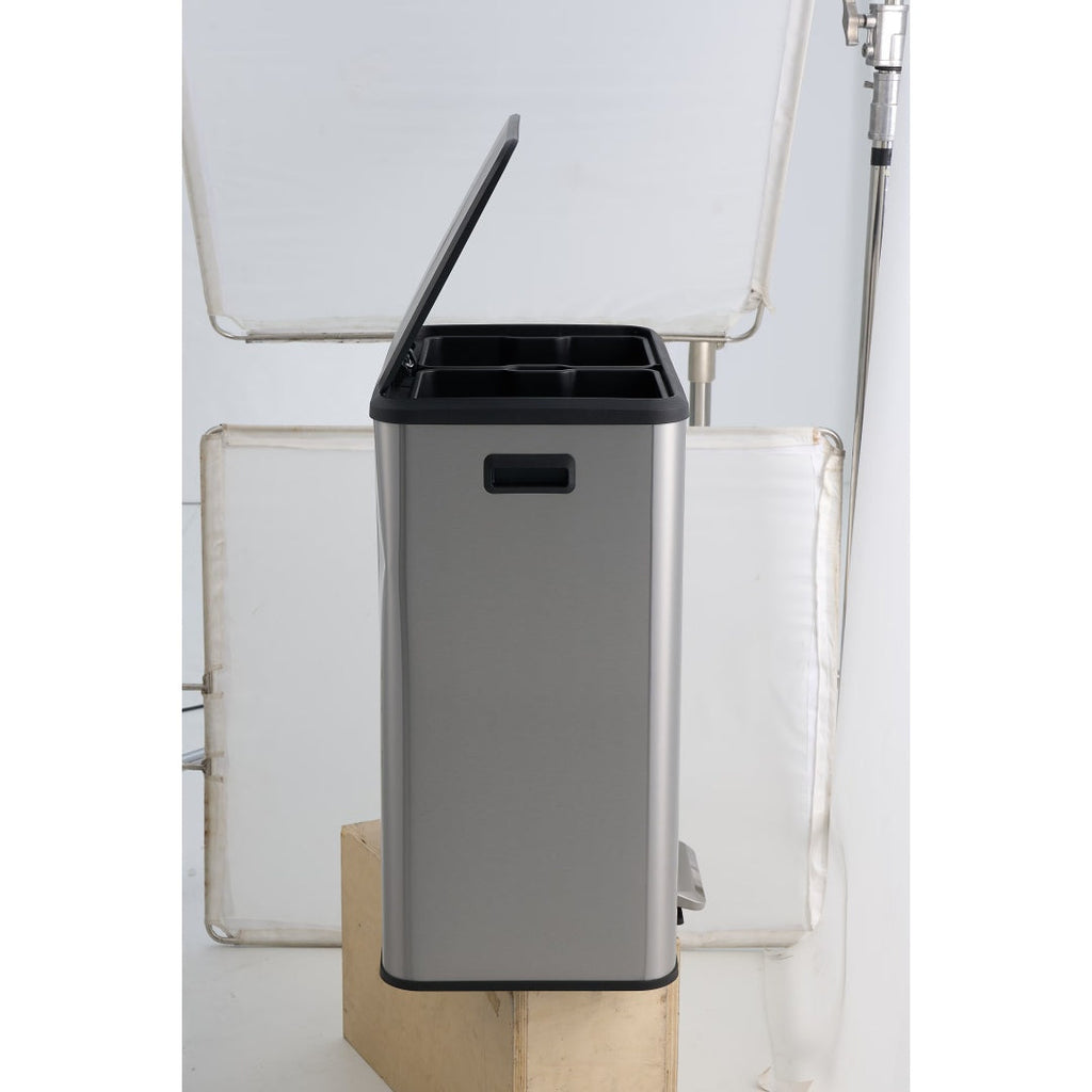 60L Stainless Steel Kitchen Trash Can, 60L
