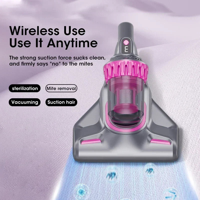 3 in 1 UV New Mattress Vacuum Mite Remover Cordless Handheld Cleaner