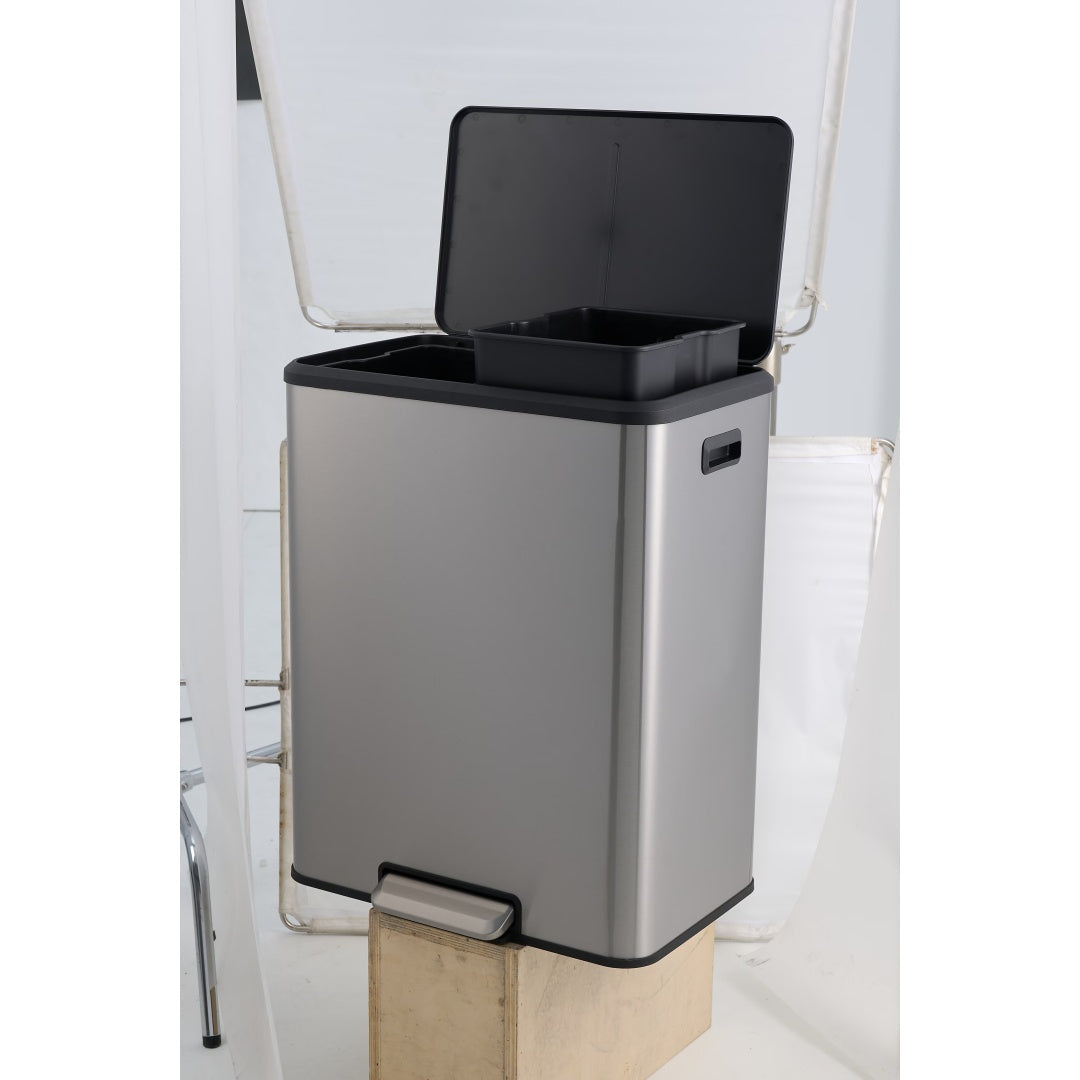 60L Stainless Steel Kitchen Trash Can, 60L