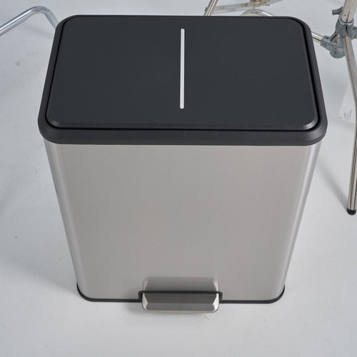 60L Stainless Steel Kitchen Trash Can, 60L